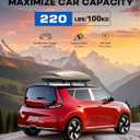 Wonderdriver Lockable 220lbs Roof Rack Cross Bars Compatible with Kia Soul 2020-2025 (Without Side Rails),Heavy Duty Aluminum Roof Rails Crossbars Cargo Canoe Black Rooftop Cargo