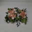 Artificial Flowers Decorations Pack of 2,Centerpieces for Wedding Reception Backdrop Decoration, Floral Decor Wall Home Entryway OutdoorDecorations (Champagne)