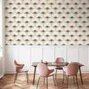 CiCiwind 17.3"×393.7" Wallpaper Peel and Stick Pink Boho Wall Paper Floral Removable Self Adhesive Wallpaper for Bathroom Bedroom Laundry Room Papel Tapiz para Pared Wall Covering
