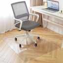 Clear Office Chair Mat for Hardwood Floor, 30 x 48 Inch Desk Chair Mat, Plastic Floor Protectors for Chairs, Heavy Duty Wood Tile Floor Mats for Home & Office