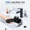 Upgraded Ear Wax Removal, Electric Ear Cleaner with Mild Drying, Safe & Gentle Automatic Ear Cleaner, Cleaning with Dual-Compartment Design, Electric Ear Wax Removal 5 Pressure Settings, IPX7, Black