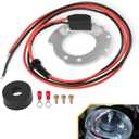 1244A Electronic Ignition Conversion Kit Compatible with Ford 4-Cylinder Tractors for Jubilee 500 600 700 800 Series, 12V Negative Ground, Side Mount Distributor, Points to Electronic Ignitor Upgrade