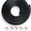 YAMAKATO 1/4 Inch ID Fuel Line Hose Reinforced 6 Feet w/ 10 Clamps NBR SAE 30R7 for Tecumseh 30705 Briggs 791745