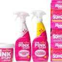 Stardrops  The Pink Stuff Ultimate Cleaning Pack  Miracle Cleaning Paste, Multi-Purpose Spray & Bathroom Foam  Cuts Grease, Removes Stains, Cleans Kitchens, Bathrooms, and More