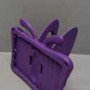 Simicoo iPad 7 8 9 10.2 Kids Case 3D Cute Butterfly 10.2 inch ipad 9th 8th Generation Tablet Case For Kids Girls Light weight EVA Foam Stand Shockproof Rugged Heavy Duty Kid Friendly iPad Cover Purple