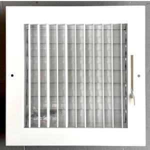 8" x 8" Adjustable Blade Sidewall Ceiling Register Vent Cover Diffuser Heavy Duty Stamped Steel (Listed Size is for Duct Opening or Inside Measurement)