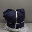Levtex Home - Mills Waffle - Queen Quilted Bedspread Set - Navy Cotton Waffle - Bedspread Size (104 x 106in.), Sham Size (26 x 20in.)