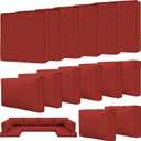 14 Pcs Outdoor Patio Cushion Covers, Replaceable Waterproof Furniture Covers, Outdoor Non-Slip Covers with Zippers, Couch 3 Sizes, Covers Only, Terra Red