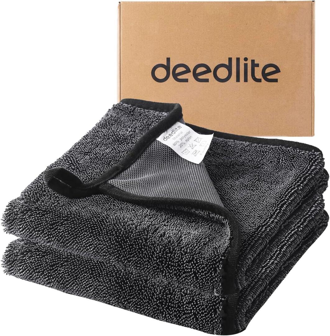 Shiny Bath Wipes Shower Cleaning Cloths, Premium Car Drying Towel | Ultra Absorbent Twisted-Loop Design| Microfiber Towel for Car, Shower Cabin, Household (15.75*23.62 INCH, 2pack)