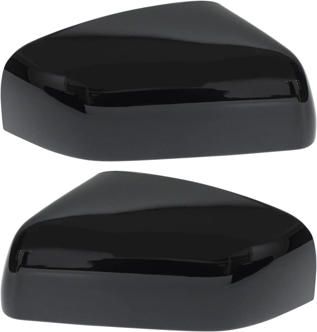 NewYall Glossy Black Left and Right Exterior Rear View Side Door Mirror Cover Cap Sport Utility 4-Door for Land Rover LR2 2008-2014, LR4 2010-2014, Range Rover 2010-2012, Range Rover Sport 2010-2013