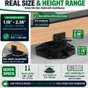 Deckit 12-Pack Adjustable Deck Support Pedestals, 1.18"2.36" (3060 mm), for 24 & 26 Joist Framing, Ground Support & Leveling for Patio, Shed Base & Floating Deck Includes Screws