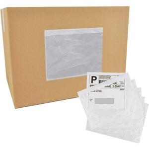 Packing Slip Envelope Pouches By PackageZoom 1000-Pack- Clear Self Adhesive Shipping Label Sleeves - Waterproof Top Loading Invoice/Packing List Pockets- 7x 10 (No Print)
