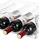 Stackable Wine Rack,Wine Bottle Holder for Inside Cabinet,for Pantry,Refrigerator,Countertop Organization-2 Tiers for 6 Bottles