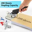 IMLIKE Heavy Duty Stapler with 2000 Staples200 Sheets High Capacity Manual Desk Stapler,No Jam,Non-Slip,Include High Strength 23/13 & 23/23 Staples