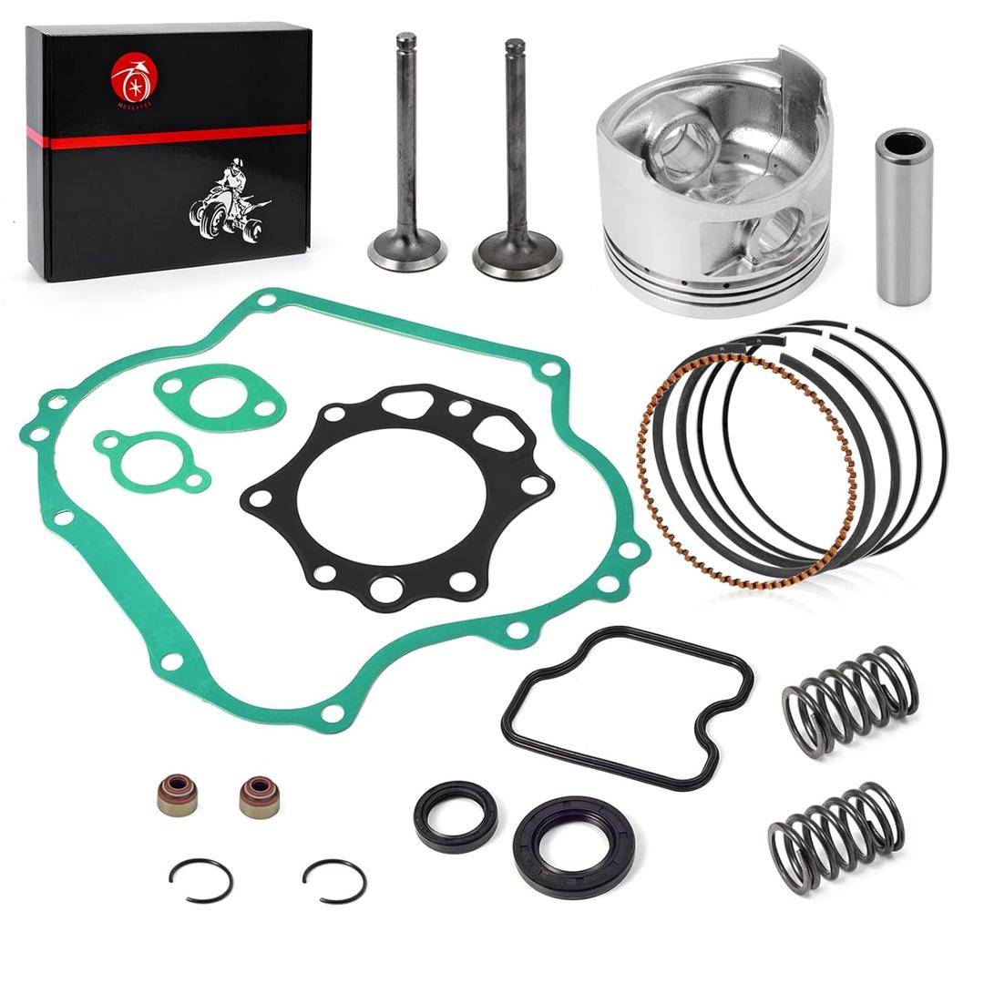 290cc Engine Rebuild Kit Piston & Ring Gasket Seal Intake Exhaust Valve Compatible with Club Car Golf Cart DS Predent FE290 1016459-01 1023047-01 1016447 1016448 1023047-01 6751