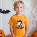Halloween Shirts for Kids Toddler Boys Girls Pumpkin Shirts Ghost T-Shirts Clothes Short Sleeve Cotton Tee 2-8T (Boo Haw)