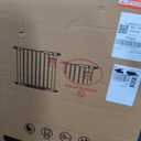 Rgqphantom 41" Tall Safety Pet Gate,Adjustable 29.92"-43.71" Wide,No Drilling Pressure Mount Kit,Auto Close Cat Gate Suitable for Stairs,Doorways (Black, 29.92"-43.71")