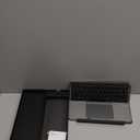 MicroPack Foldable Bluetooth Keyboard with Touchpad & Stand for iPad/iPhone/MacBook, Designed Only for macOS & iOS, Portable Rechargeable Keyboard with PU Leather Cover - Grey