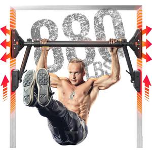 Pull Up Bar/Chin up bar Upper Body Workout Bar, Super load-bearing: Dual Security Locking, Two-way Support Fitness Strength Training Equipment