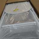 Pureegg 6-Pack White Heavy-Duty Folding Chairs, 31.5" x 17.3" x 19.3"