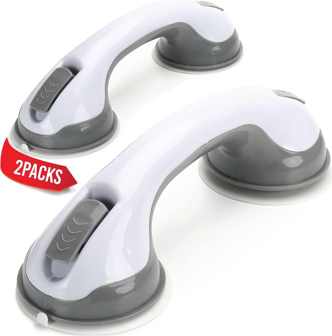 Grab Bars for Bathtubs and Showers - Elderly Suction Handles, Bathroom Accessories for Shower Chair, Wall-Mounted Grab Bars for Seniors