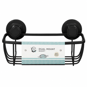 Zenna home Dual Mount Basket, Black