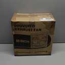 HG Power Upgraded 10 Inch Shutter Exhaust Fan, 647CFM Quiet Garage Exhaust Fan with 8 Foot Long ON/OFF Switch Cable for Chicken Coop, Shed, Basement, Gable, Kitchen, Attic Ventilation Use, Black