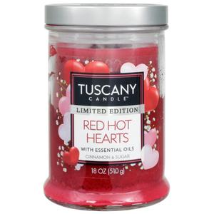 Tuscany Candle Red Hot Hearts 18 Oz