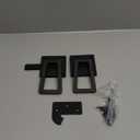 BARNSMITH Heavy Duty Gate Latch, Double Side Gate Latches, Matte Black Fence Latch, Garden Door Latch, Pool Gate Latch