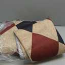 Lahome Christmas Rug, 5x7 Christmas Decor Rugs for Living Dining Room Non Shedding Washable Carpet, Checkered Black and Red Non Slip Stain Resistant Indoor Carpet for Patio Office Xmas Holiday Decor