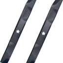 2PCS 134149 Blades Compatible with Craftsman 42 Inch LT1000 LT2000 YS4500 Husqvarna Poulan Pro 42'' Muching Blades for Lawn Mowers with 42 Inch Deck Repalce OE 532134149 422719 424752