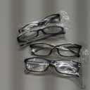 Gaoye +2.0 Reading Glasses Men - Blue Light Blocking Lenses, TR90 Frames, UV400 - Eyeglasses with Clear Vision (A4 Pack Black)