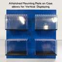 Minifigure Display Cases - Acrylic Boxes for displaying Minifigs, Action Figures, Collectibles, Pops, Brick People, and Building Block Toys. Stackable and Wall Mountable, Dust-Proof, 4 Pack Gift Set