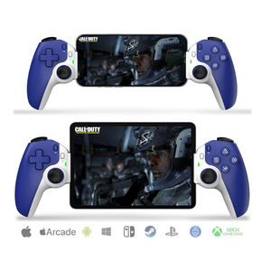 Phone Controller, Game Controller for Android/iOS, 6-Axis Gyro Sensor, Hall Triger and Effect Sensor, Back Clip, Support for Mobile Phone/iphone/Tablet/Switch/playstation, D9 Controller (Blue)