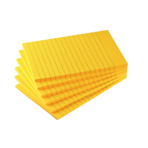 Early Buy Lined Sticky Notes, 4x6 in, 6 Pads, 45 Sheets/Pad (Orange)