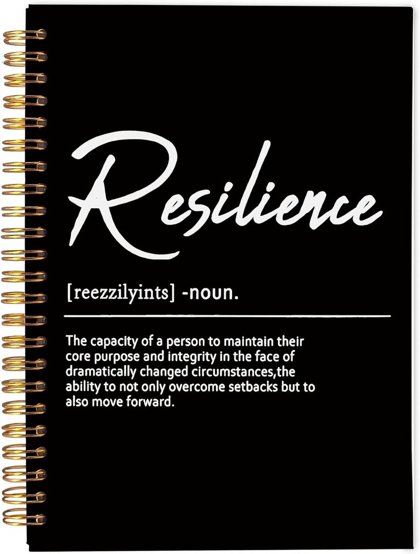 Inspirational Spiral Notebook, Inspirational Journal, Inspirational Journal for Women Men Writing, Resilience Spiral Notebook 8.35.5 Inch