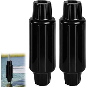 Dock Fender Bumper for Post, Boat Dock Bumpers Slide-Over Post Pole, Slip-On Dock Leg Pipes and Mounting Brackets, Vertical Protection Dock Guards, Soft UV-Resistant Marine-Grade Vinyl