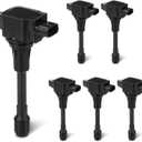 Set of 6 Ignition Coil Pack 3.7L Compatible with Infiniti EX37 FX37 FX50 G37 M37 M56 Q40 Q50 Q60 Q70 Q70L QX50 QX70, 370Z Replace UF617 5C1788