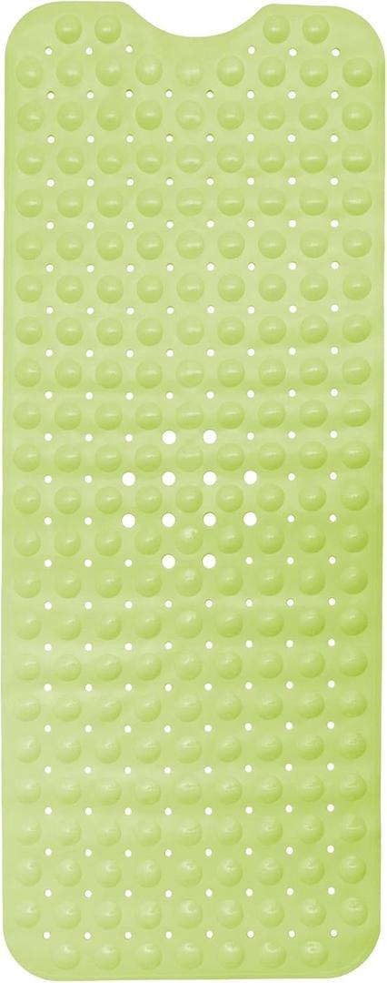 ENKOSI Bath Mat - Large Non Slip Bathtub & Shower Mat - Extra Long 40 x 16 Inch Bathroom Mats for Tub Nonslip Anti Slip Bathmats (40x16 Green)
