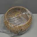 Hanging Light Lamp Shades Boho Rattan Lamp Shades, Woven LampShades for Floor Lamps Rattan Pendant Lights Boho Lamp Ceiling Light, Table Lamps, Plug in Pendant Light (12.6 Inch-Drum Shade)