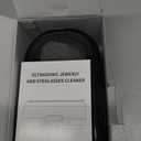 Ultrasonic Jewelry Cleaner, 48KHz Jewelry Ultrasonic Cleaner Machine for All Jewelry, Glasses, Rings, Retainers, Watch Strap, Dentures, 304 Stainless Steel 12oz Cleaning Pod - Black