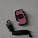 Rear View Mirror Phone Holder, 360 Rotating Car Phone Holder Mount Compatible with All 4-7 Inch iPhone and Android Cell Phones (Pink)