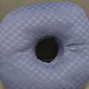 Ear Piercing Pillow for Side Sleepers with an Ear Hole for CNH and Ear Pain Ear Inflammation Pressure Sores, Cotton O-Shaped Side Sleeping Pillow, Ear Guard Pillow (Blue)