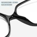 miyya Blue Light Blocking Glasses for Women, Blue Light Glasses for Women Oversized Fashion Glasses
