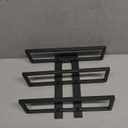 Wall Mounted Wine Rack, Holder for 3 Bottles, Small Display Shelf Hanging Wall Mounted Wine Bottles Storage Rack - 24x9x25cm, Black