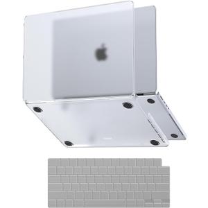 for MacBook Pro 14 inch Case M5 M4 2025 2024 2023 2021 M3 M2 M1 Pro/Max [Same as Bare-MacBook] Protective Hard Shell + Laptop Keyboard Cover - Clear (Semi-Transparent)