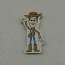 Disney Pixar Toy Story 2 Cowboy Woody Shelf Sitter Decor - Chunky Wood Block Cutout for Kids' Bedroom, Play Room or Nursery (Brown)