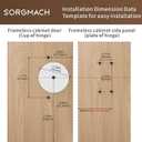 4 Pack Full Overlay Soft Close Cabinet Hinges 105 Frameless 3 Way Adjustable Soft Close Hinges for Cabinet Doors Kitchen Cabinet Door Hinges with Screws