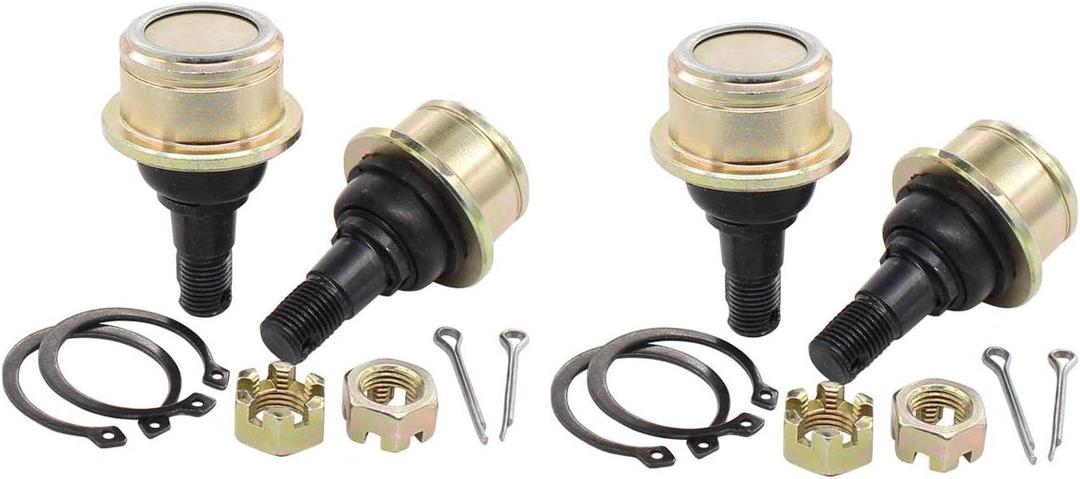 NewYall Upper & Lower Ball Joints for Yamaha YFM350 YFM400 YFM450 YXR660 YXR700 Bruin Grizzly Big Bear Kodiak Wolverine Rhino 2000-2014