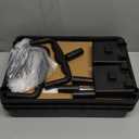 Goovilla 3 Tier Rolling Utility Cart Organizer with Removable Drawer, Stable and Sturdy Black Rolling Storage Carts with 2 Lockable Wheels for Bathroom, Kitchen, Snack, Craft, Makeup, Baby Essentials